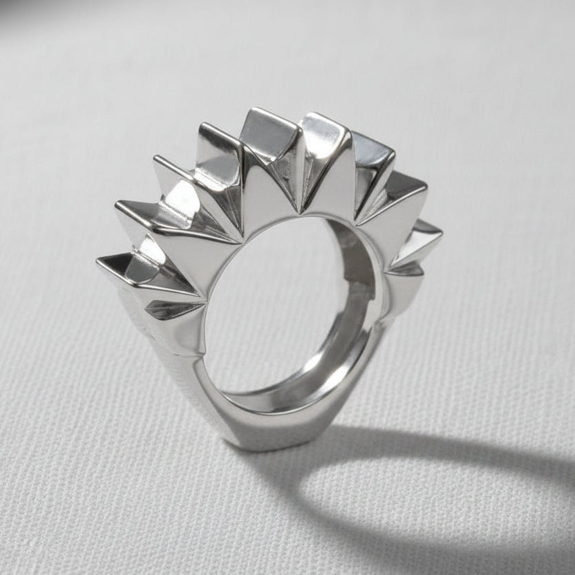 Antique Silver Crown Ring