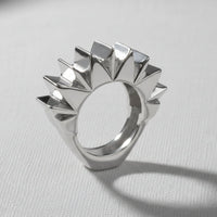 Antique Silver Crown Ring